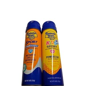 4 cans Banana Boat 1.8 0z travel size